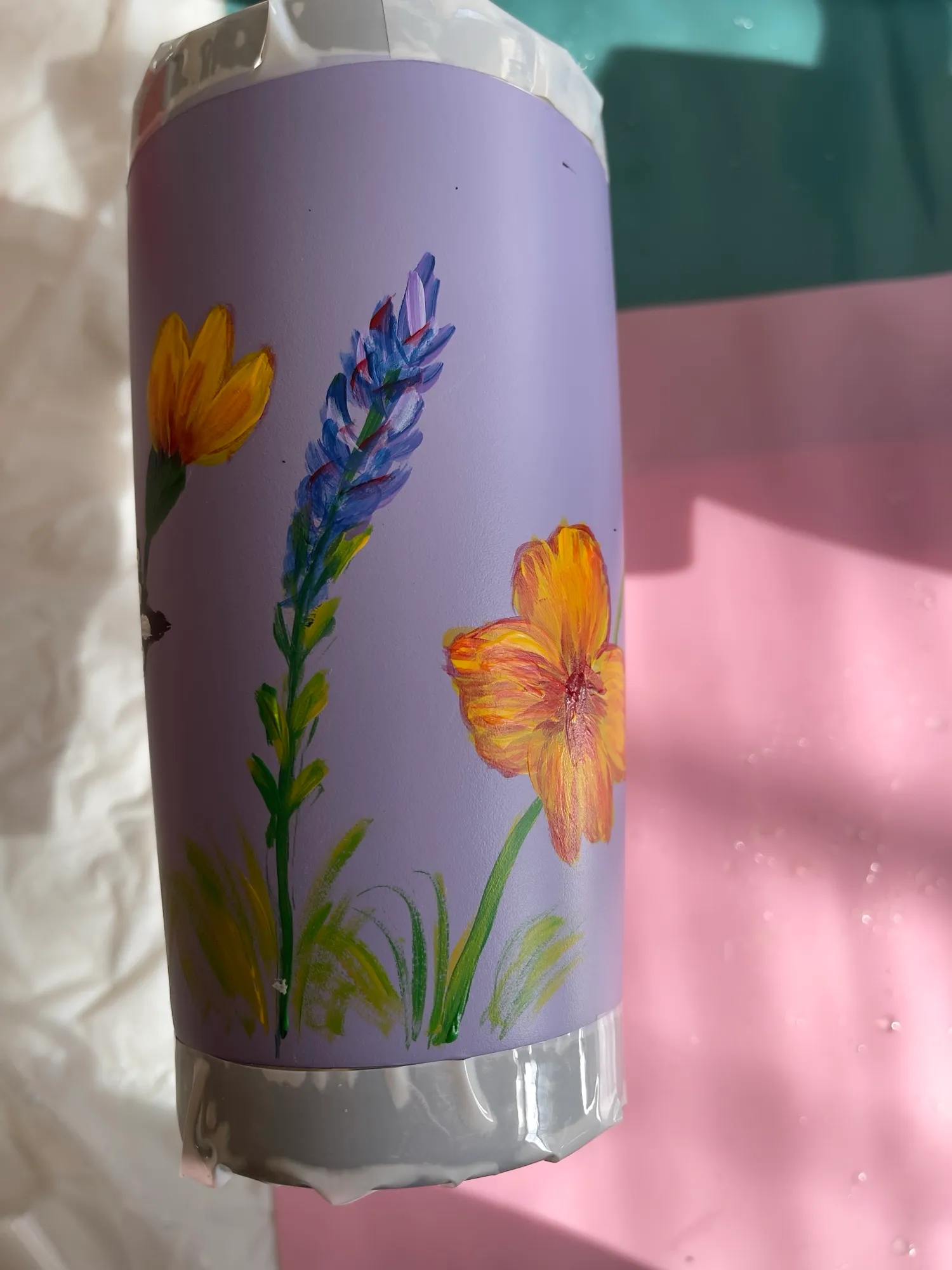 travel cup 20 oz -wild garden