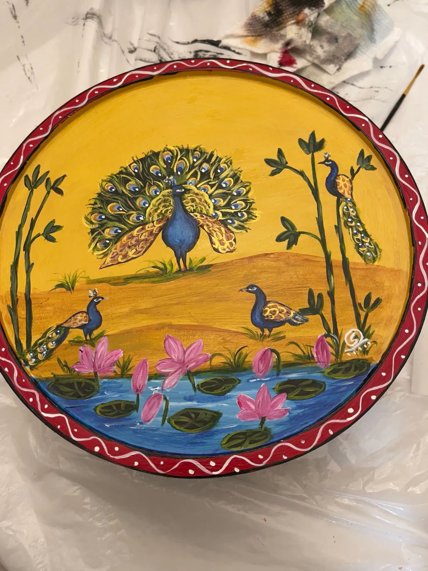 Pichhawai Peacock (Stand)