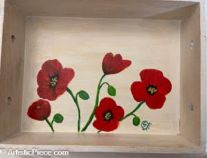 Tray - Rustic Poppy