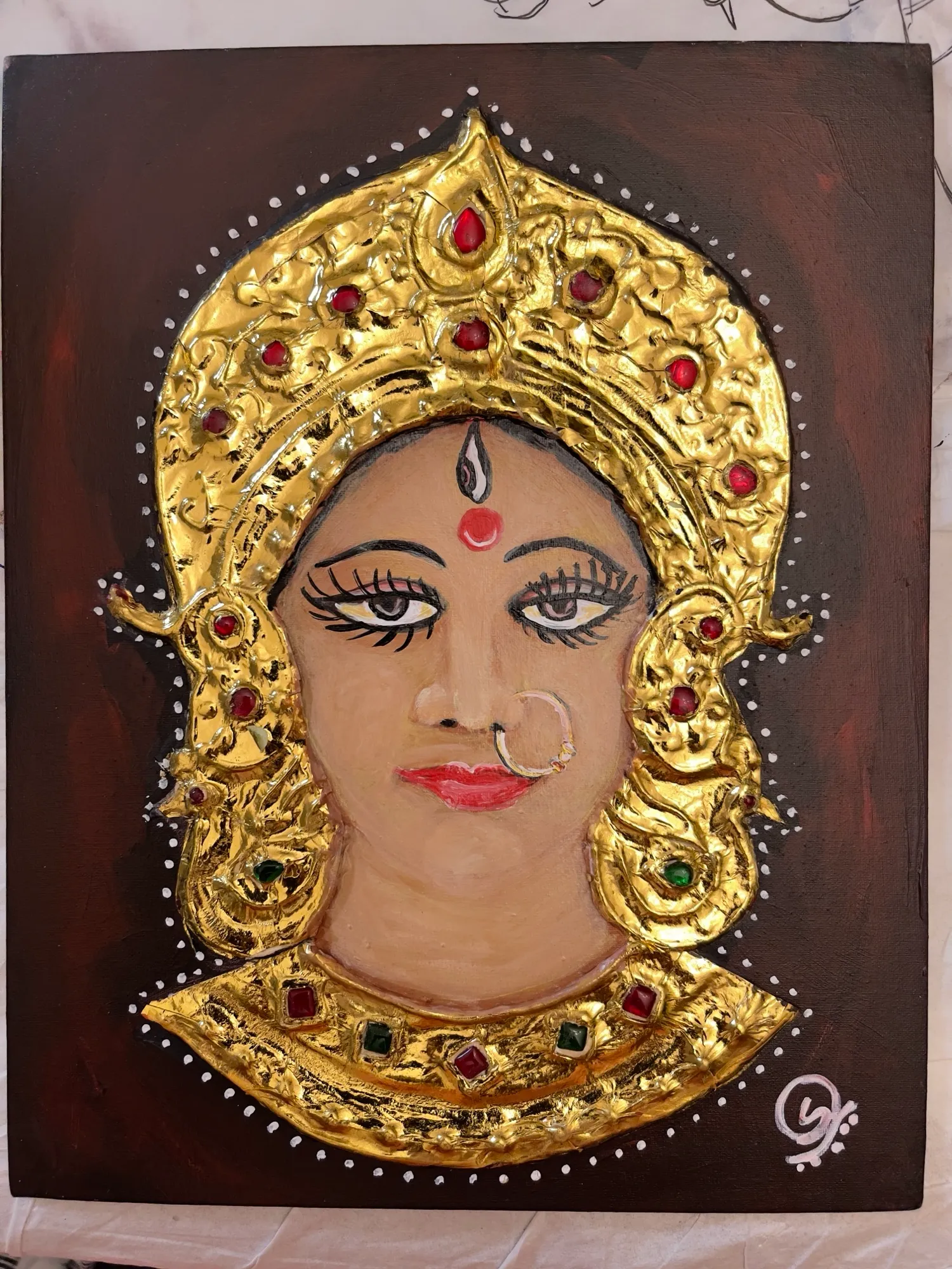 Durga ji_ Tanjor