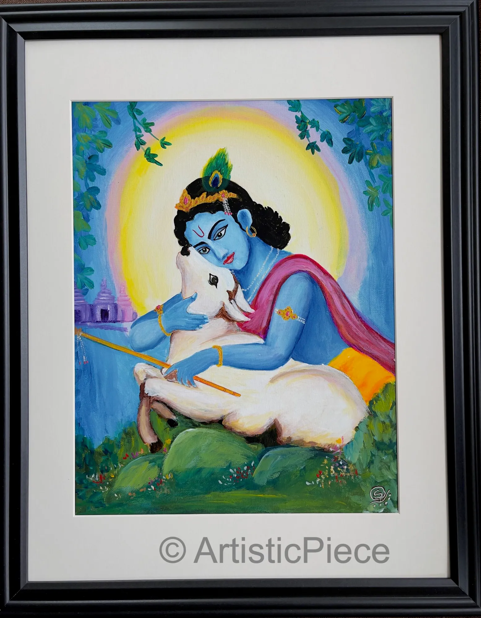 BalaKrishnaWithCow_20x16