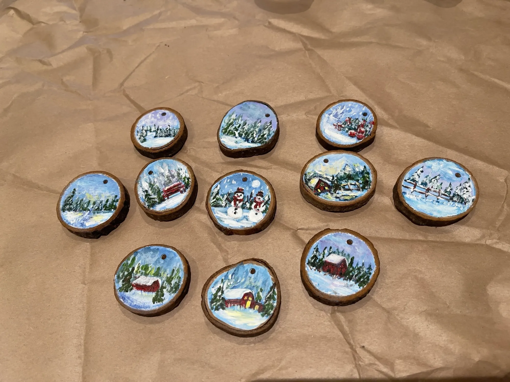 Mini ornaments for Christmas