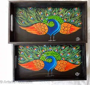 Tray -Peacock